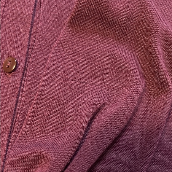 Time & Tru Metropolis Burgundy Cardigan size XXL (20) - Picture 5 of 10